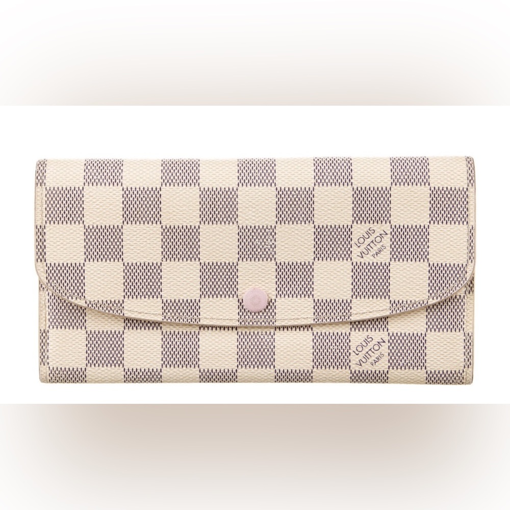 AUTHENTIC LouisVuitton Damier Azur Emilie Wallet